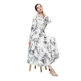 Chiffon Printed Elegant Two Piece Skirt Set - FashionByTeresa